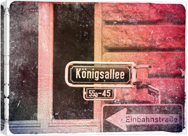 Konigsalle, Dusseldorf Canvas Print by Kevin Peach