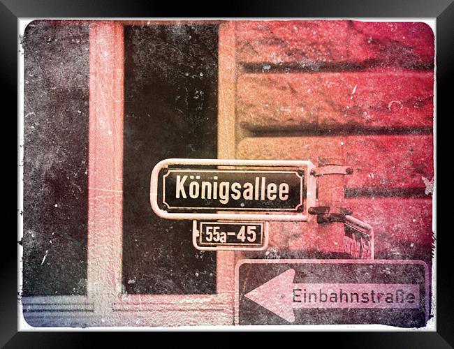 Konigsalle, Dusseldorf Framed Print by Kevin Peach