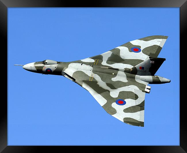 XH558 at the Windermere Airshow. Framed Print by Ken Patterson