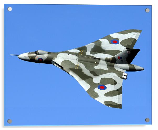 XH558 at the Windermere Airshow. Acrylic by Ken Patterson