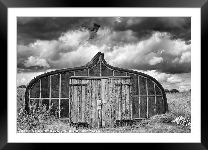 Boat Shed, Lindisfarne, Northumberland Framed Mounted Print by Dave Turner