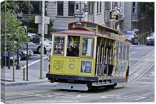 San Francisco Tram Canvas Print by Philip Pound
