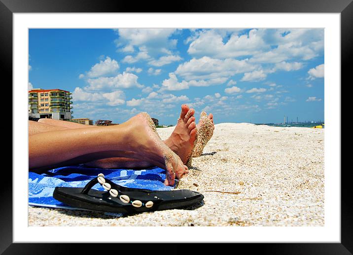 Summertime and the living is easy Framed Mounted Print by Gabriela Olteanu