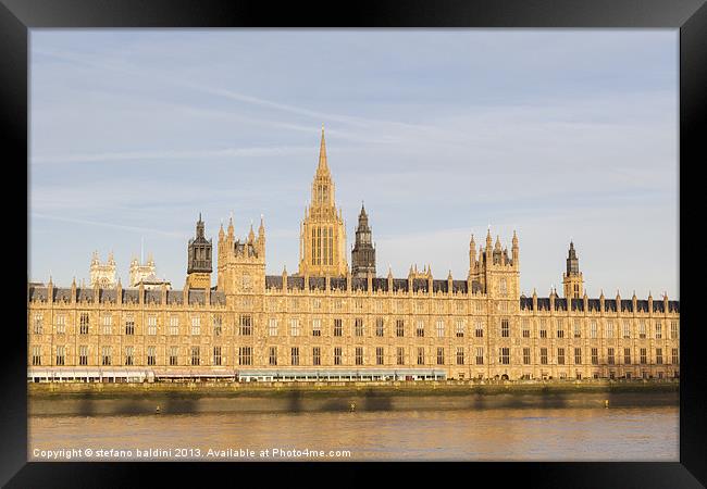 The houses of parliament,London,UK Framed Print by stefano baldini