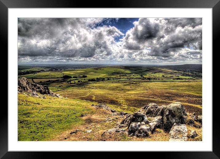 Preseli Hills landscape, Pembrokeshire Framed Mounted Print by Simon West