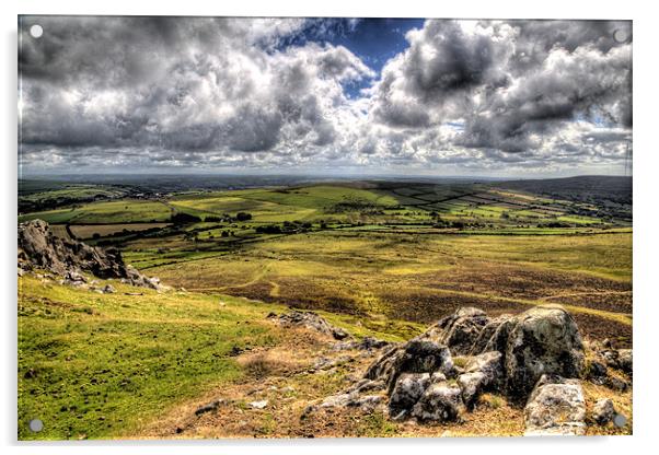 Preseli Hills landscape, Pembrokeshire Acrylic by Simon West