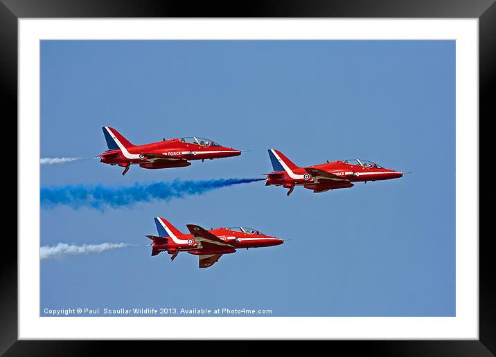 Red Arrows Framed Mounted Print by Paul Scoullar