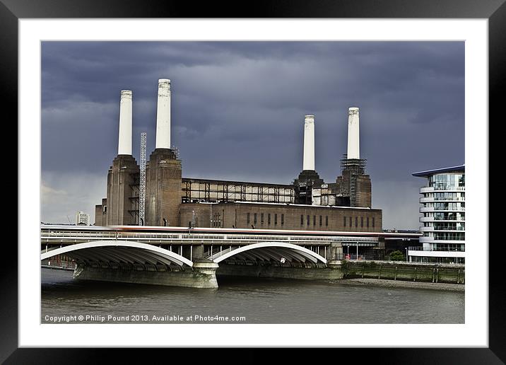 Battersea Power Station London Framed Mounted Print by Philip Pound