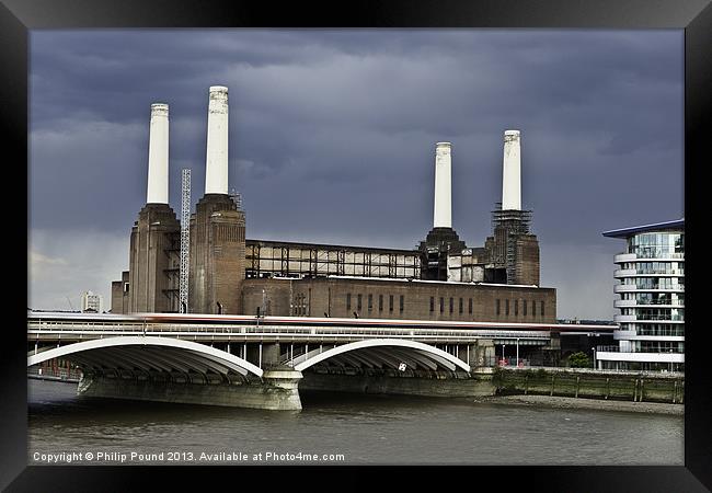 Battersea Power Station London Framed Print by Philip Pound