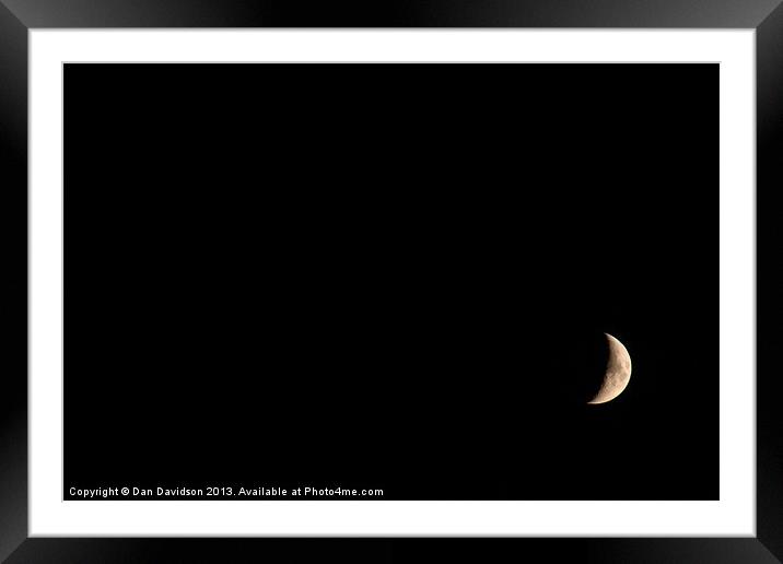 The Moon Framed Mounted Print by Dan Davidson