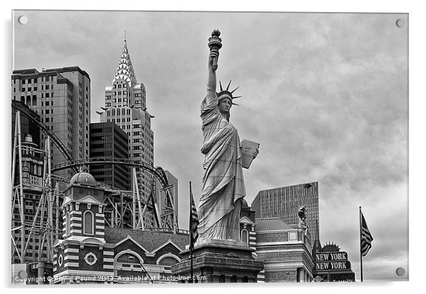 New York Las Vegas USA Acrylic by Philip Pound