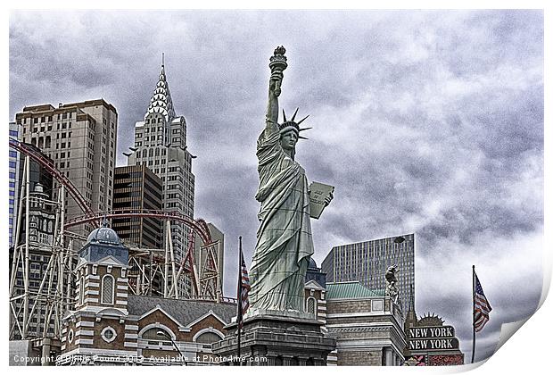 Las Vegas New York Style Print by Philip Pound