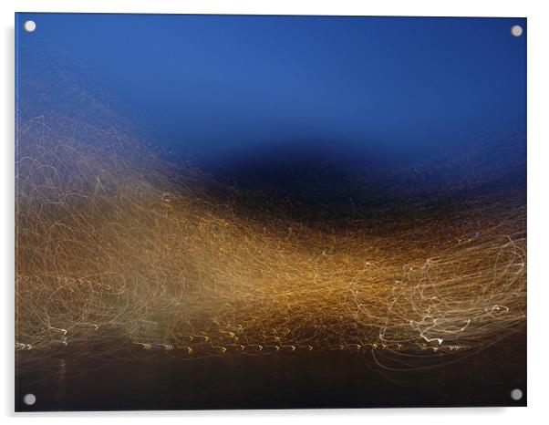 Lights duck under mountain Acrylic by eamonn siu