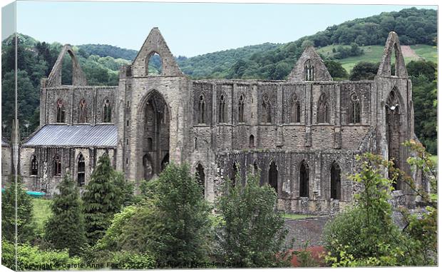 Tintern Abbey Canvas Print by Carole-Anne Fooks