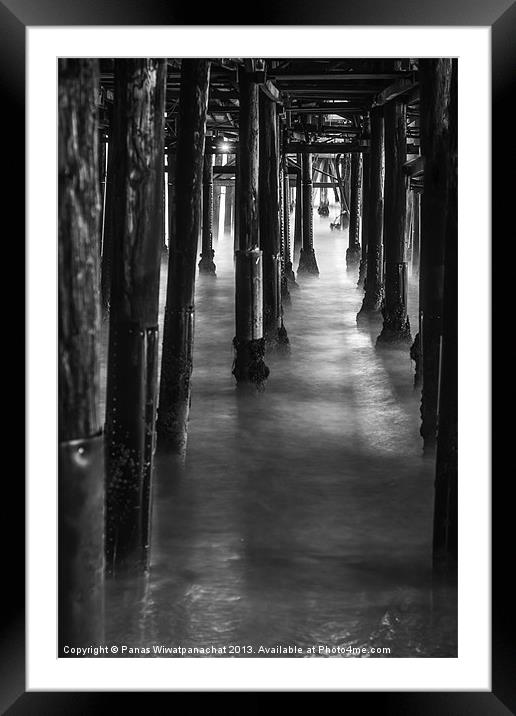 Light at the End of the Tunnel Framed Mounted Print by Panas Wiwatpanachat