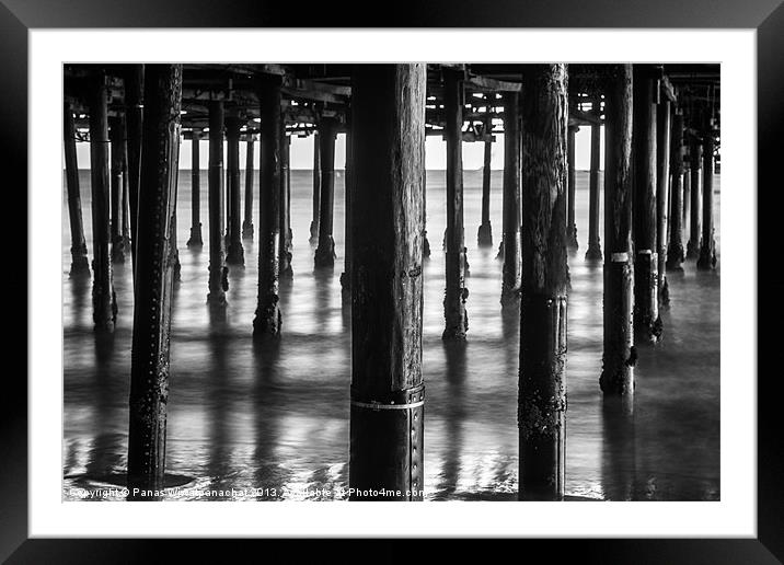 Under the Pier Framed Mounted Print by Panas Wiwatpanachat