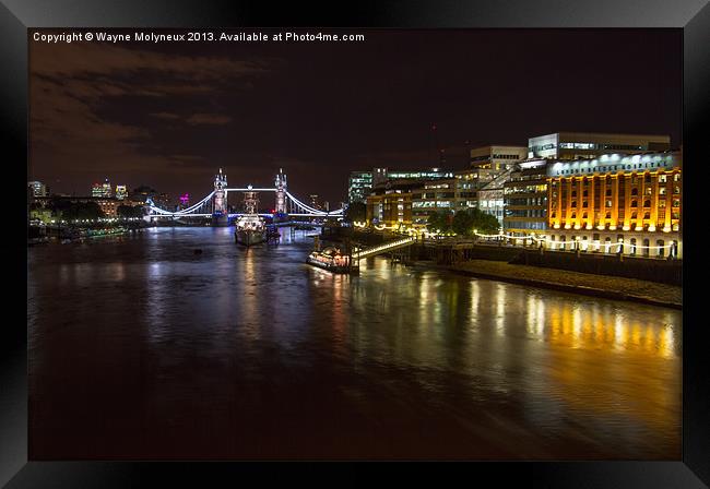 River Thames & Tower Bridge Framed Print by Wayne Molyneux