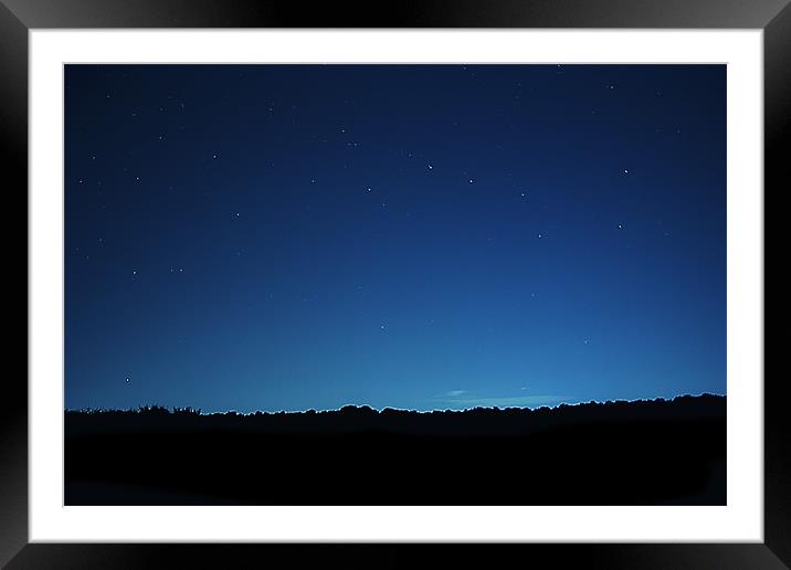 the Sky at Night Framed Mounted Print by Dean Messenger