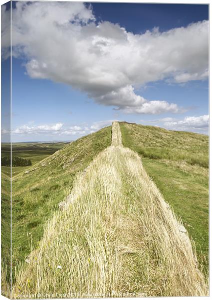 Hadrians Wall Canvas Print by Chris Frost