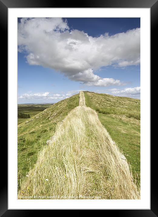 Hadrians Wall Framed Mounted Print by Chris Frost