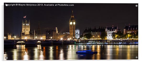 Big Ben & Parliament Acrylic by Wayne Molyneux
