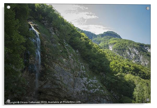 A small waterfall Acrylic by Chiara Cattaruzzi