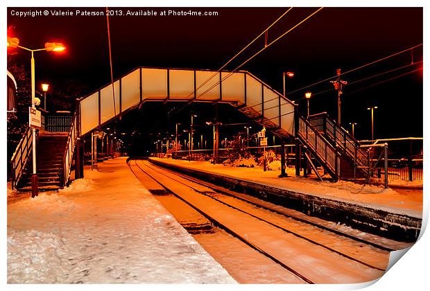 Johnstone Train Station Print by Valerie Paterson