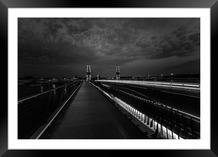 The Magnificent Twin Sails Bridge Framed Mounted Print by Daniel Rose