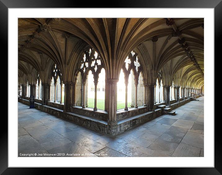 Cloister on the edge Framed Mounted Print by Jez Mouncer