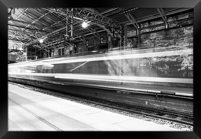 Speedy Train Framed Print by Keith Thorburn EFIAP/b