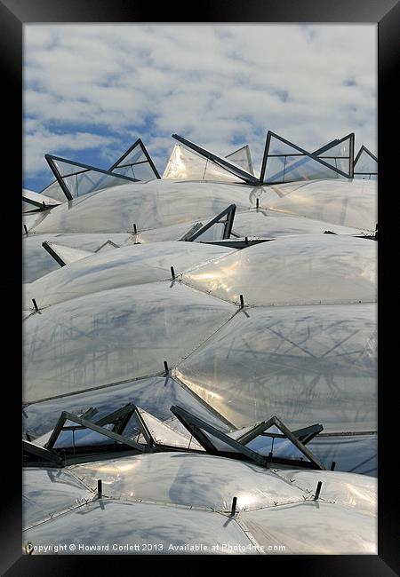 Eden Project Roof Framed Print by Howard Corlett