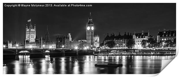 Palace of Westminster Print by Wayne Molyneux
