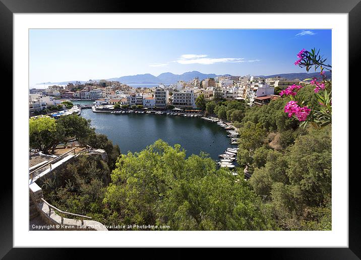 Agios nicolaos Framed Mounted Print by Kevin Tate