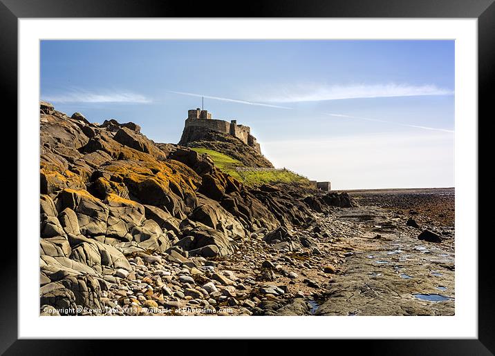 Lindisfarne Castle Framed Mounted Print by Kevin Tate