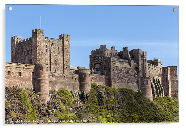 Bamburgh Castle Acrylic by Kevin Tate