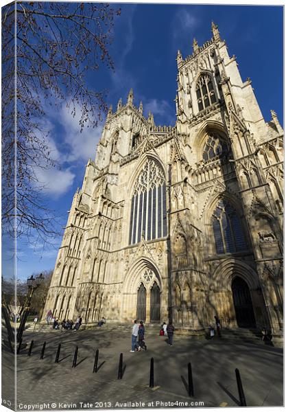 York Minster Canvas Print by Kevin Tate