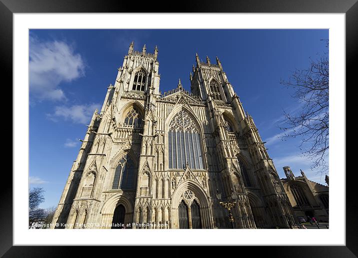 York minster Framed Mounted Print by Kevin Tate