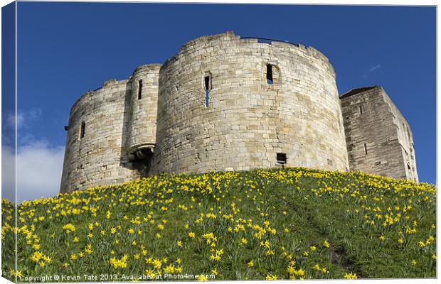 York Castle Canvas Print by Kevin Tate