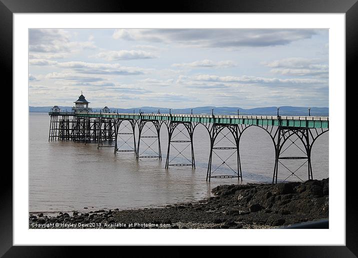 Clevedon Pier Framed Mounted Print by Hayley Dew