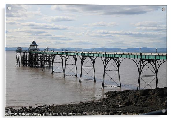 Clevedon Pier Acrylic by Hayley Dew