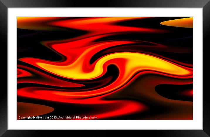 Liquid fire Framed Mounted Print by Thanet Photos