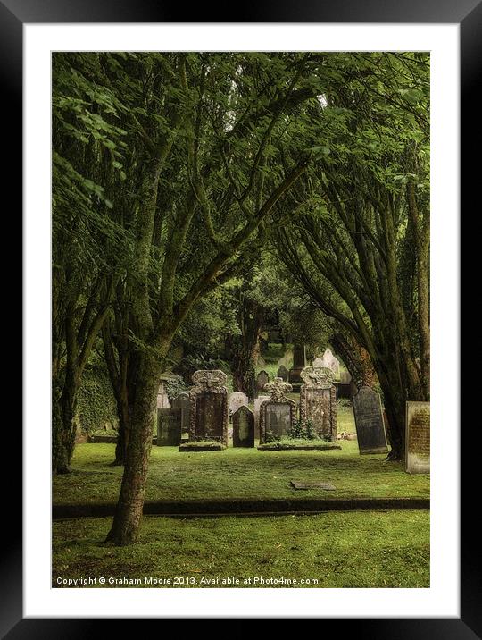 St Petrocs churchyard, Padstow Framed Mounted Print by Graham Moore