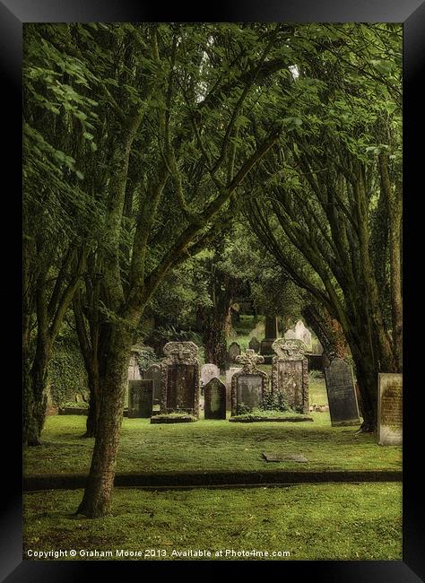 St Petrocs churchyard, Padstow Framed Print by Graham Moore