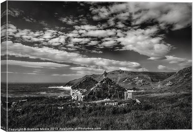 Cape Cornwall Canvas Print by Graham Moore