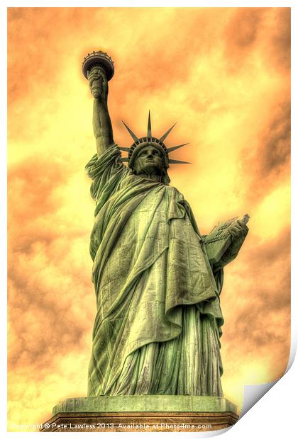 Statue of Liberty Print by Pete Lawless