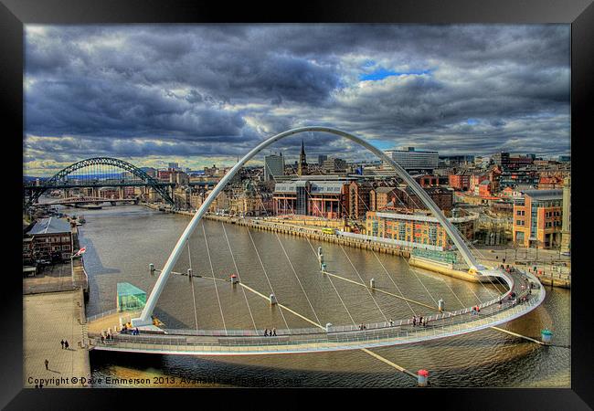 The River Tyne Framed Print by Dave Emmerson