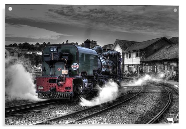Steam train Acrylic by Doug McRae