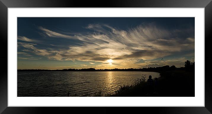 Serene Sunset Over Upton Country Park Framed Mounted Print by Daniel Rose