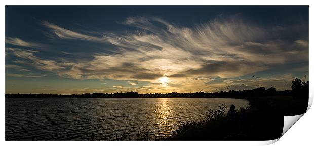 Serene Sunset Over Upton Country Park Print by Daniel Rose
