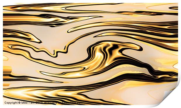 Liquid Gold Print by Thanet Photos